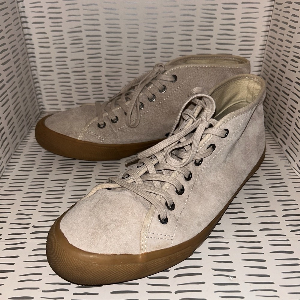 SeaVees California Special Men's  size 11.5 Neutral Gray Beige‎ Suede Mid Top